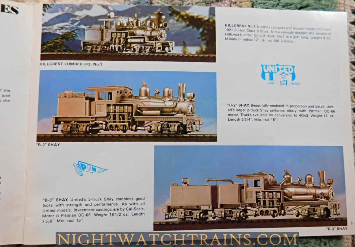 1969 Pacific Fast Mail HO Brass Catalog Review Nightwatch
