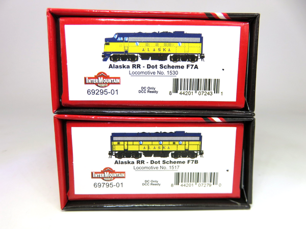 Intermountain 69295/69795 N Scale Alaska Railroad F7 A/B Diesel Locomotive Set