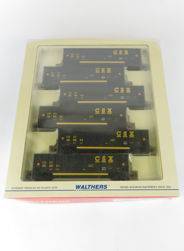 Walthers 932-5312 HO Scale CSXT #2 Bethgon Coalporter Gondola 6-Pack NOS