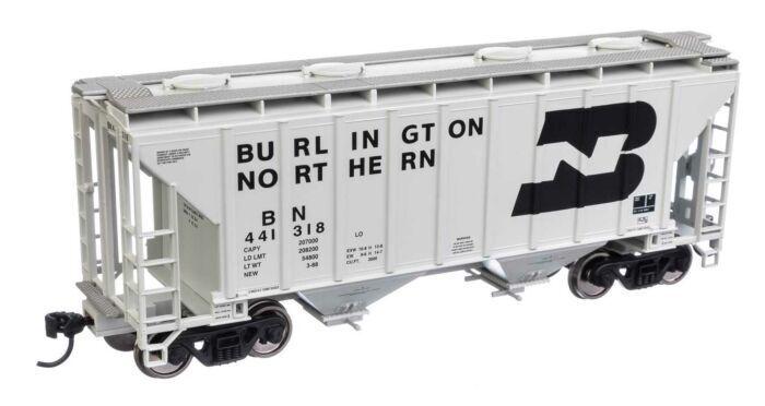 Walthers 910-7975 HO Burlington Northern 37' 2980 cu ft. 2-Bay Covered Hopper image 0