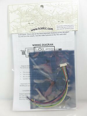 Train Control Systems TCS 1530 WOW101 Sound Diesel Decoder V4 9-Pin JST Plug image 2