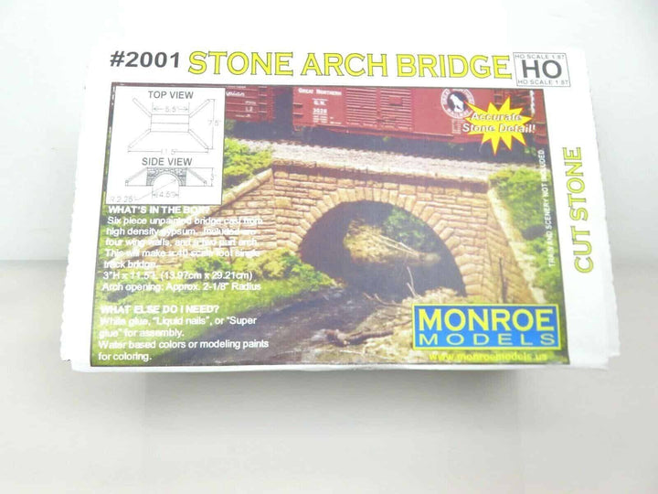 Monroe Models #2001 HO Scale Stone Arch Bridge Kit - NIB image 3