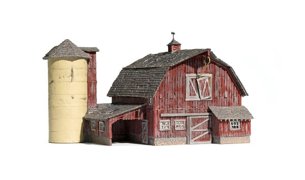 Woodland Scenics BR4932 Built and Ready N Scale Old Weathered Barn Building NIB image 0