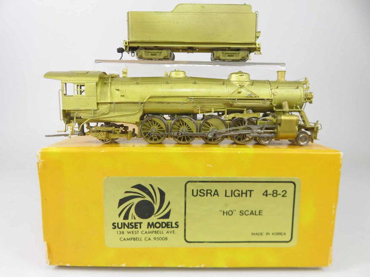Sunset Brass HO Scale USRA Light 4-8-2 Mountain Type Steam Locomotive image 1