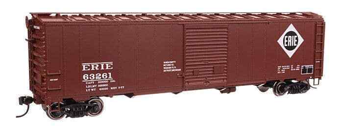 Walthers Mainline 910-46516 HO Scale 50' AAR Single Door Boxcar Erie Railroad image 1
