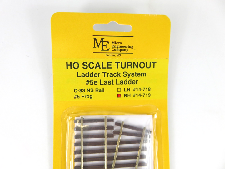 Micro Engineering Code 83 Micro Engineering HO 14-719 Code 83 Ladder Track System #5e Right Hand ...