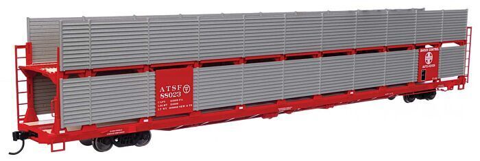 Walthers 910-8103 HO Scale 89' Bi-Level Shielded Auto Rack AT&amp;SF Santa Fe #88023 image 0