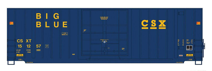 Intermountain 4130006-06 HO Scale CSX Gunderson 50' High Cube Single Door Boxcar image 1
