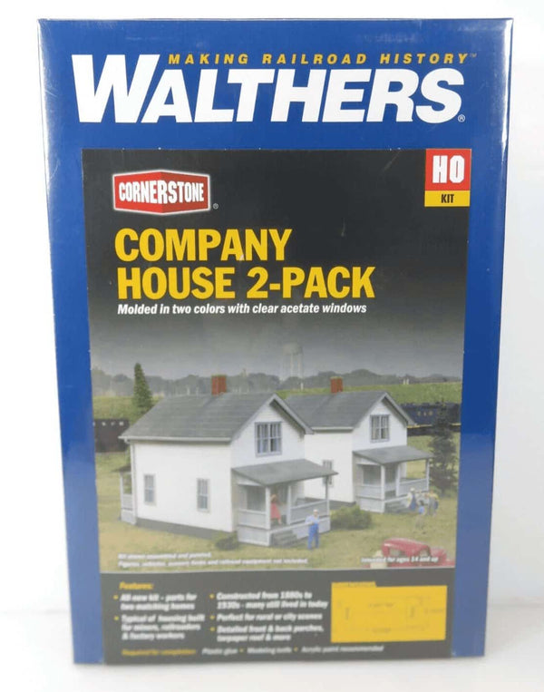 Walthers Cornerstone #933-3790 HO Scale Company House 2-Pack Kit NIB image 0