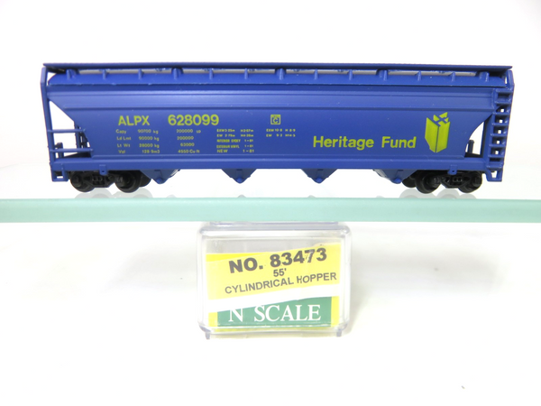 Model Power 83473 N Scale 55' Cylindrical Hopper ALPX Heritage Fund #628099
