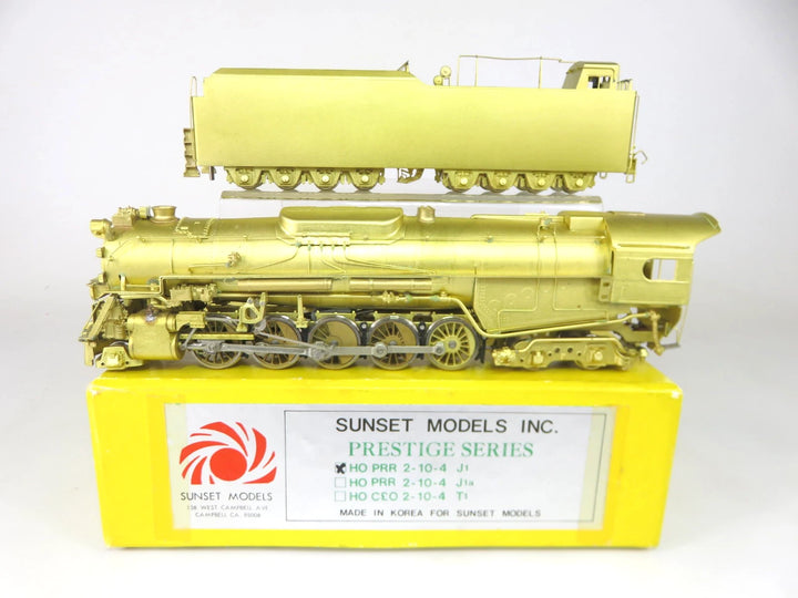 Sunset Models Brass HO Scale PRR Pennsylvania 2-10-4 J-1 Steam Locomot ...