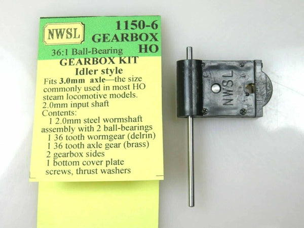 Northwest Short Line 1150-6 NWSL 0.3 Mod 36-1 Idler Ball Bearing Gearbox 3m Axle image 0