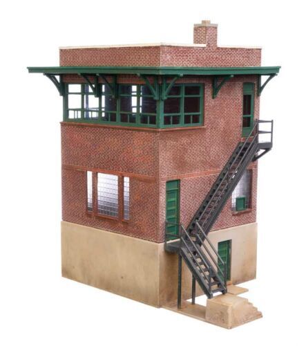 Walthers Cornerstone HO #933-3554 Pennsylvania Interlocking Tower Flat Roof Kit image 1