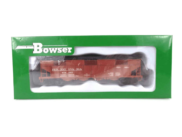 Bowser 43047 HO Scale H22 4-Bay Hopper PRR Pennsylvania Early Lettering #408263 image 0