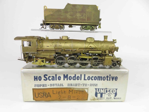 United Pacific Fast Mail Brass HO Scale 2-8-2 USRA Light Mikado Steam Locomotive image 0