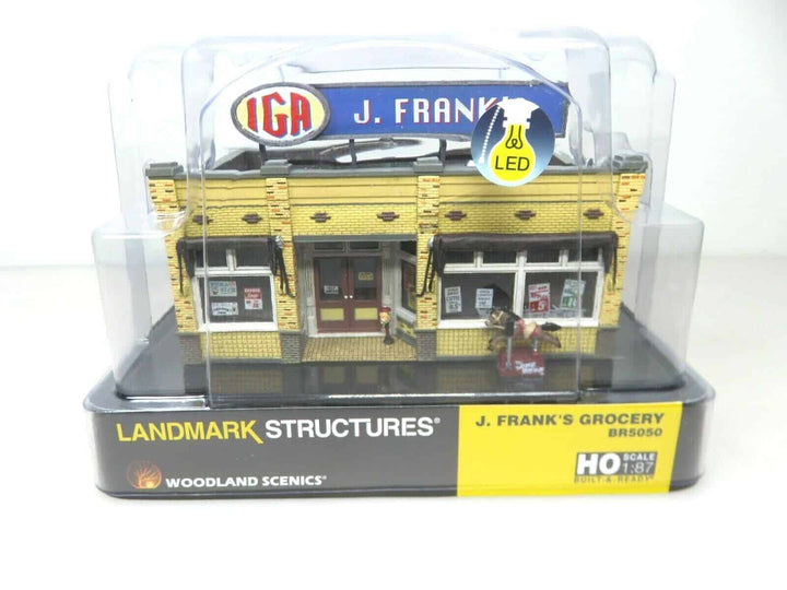 Woodland Scenics HO Scale BR5050 Built and Ready J. Frank's Grocery NIB image 1