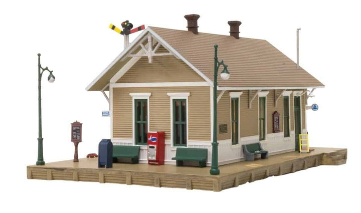 Woodland Scenics BR4928 Built and Ready N Scale Dansbury Depot Building NIB image 3