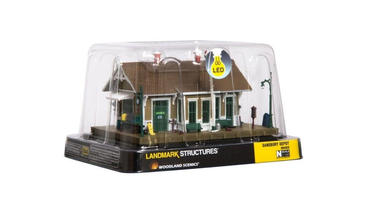 Woodland Scenics BR4928 Built and Ready N Scale Dansbury Depot Building NIB image 4