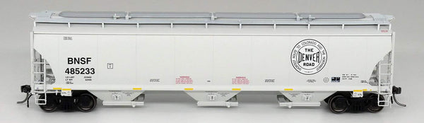 Intermountain 472147-02 HO BNSF The Denver Road Trinity 5161 Cu. Ft 3-Bay Hopper image 0