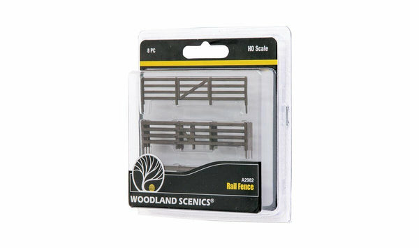 Woodland Scenics A2982 HO Scale Rail Fence NIB