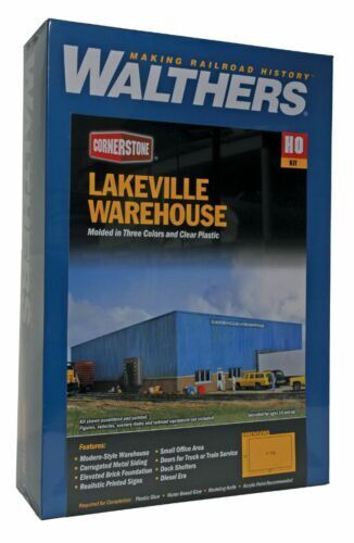Walthers Cornerstone Part #933-2917 Lakeville Modern-Style Warehouse Kit NIB HO image 0