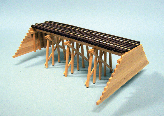 Blair Line LLC #167 HO Scale Open Deck Timber Trestle Kit NIB image 0