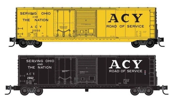 Micro Trains N Scale 98302287 ACY Akron, Canton and Youngstown 50' Boxcar 2-Pack
