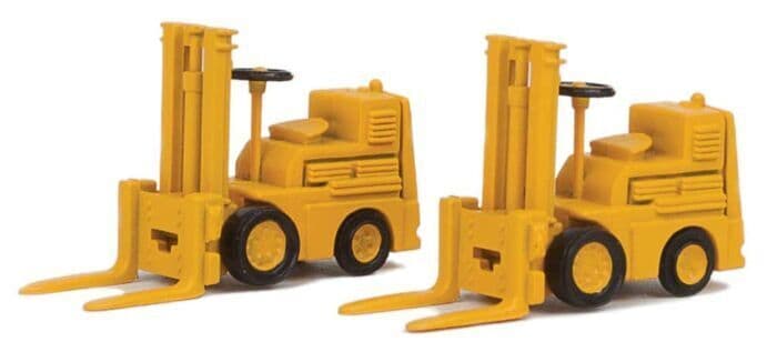 Walthers SceneMaster 949-4164 HO Scale Forklift 2-Pack Yellow Assembled NIB image 1