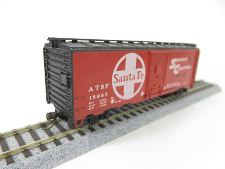 VTG Athearn Blue Box HO Scale 40' Boxcar ATSF Santa Fe Railroad Kadee's image 4
