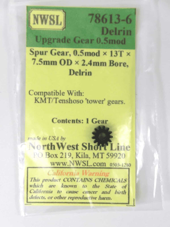 Northwest Short Line NWSL 78613-6 13 Tooth Delrin Spur Gear image 1