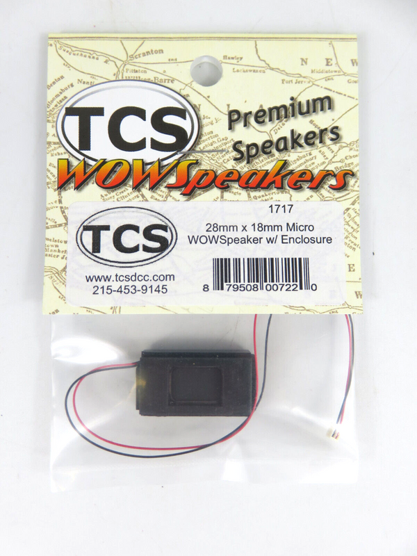 Train Control System TCS #1717 28x18mm Micro Speaker w/Enclosure