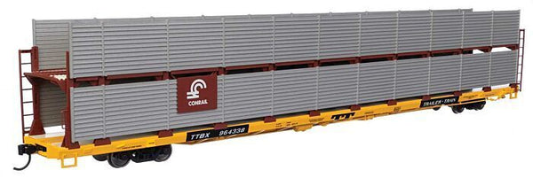 Walthers 910-8110 HO Scale 89' Bi-Level Shielded Auto Rack Conrail TTBX #964338 image 0