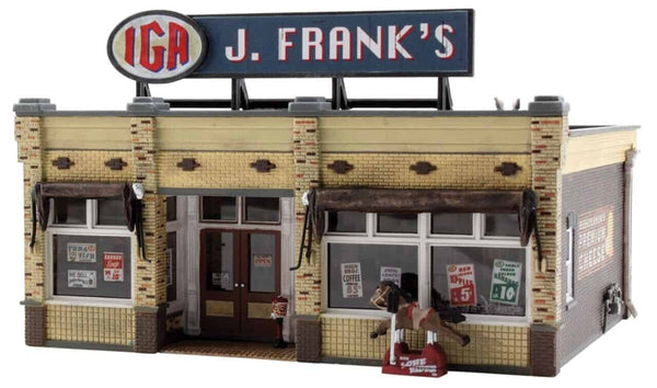Woodland Scenics HO Scale BR5050 Built and Ready J. Frank's Grocery NIB image 0