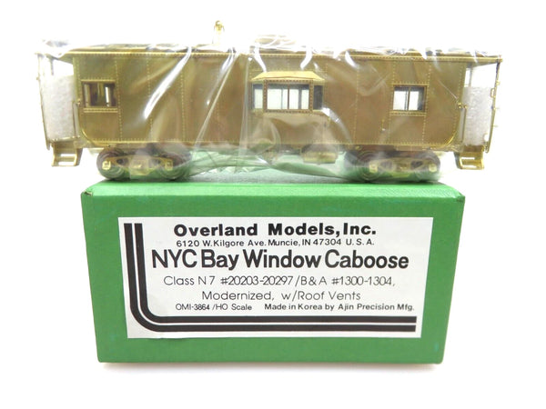 Overland Models Brass OMI-3864 HO Scale New York Central Bay Window Caboose NOS