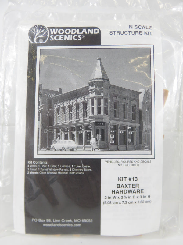 Woodland Scenics Kit #13 N Scale Baxter Hardware Unassembled Kit NOS