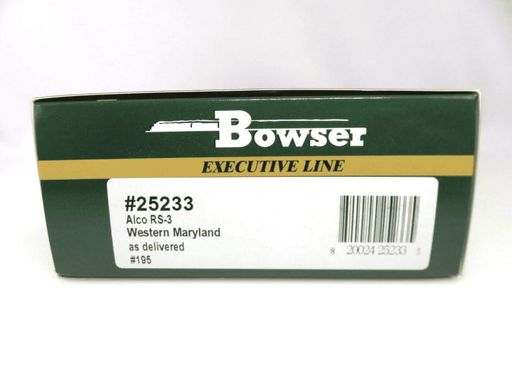 Bowser 25233 HO Scale WM Western Maryland Alco RS-3 Diesel Locomotive #195 NIB image 3