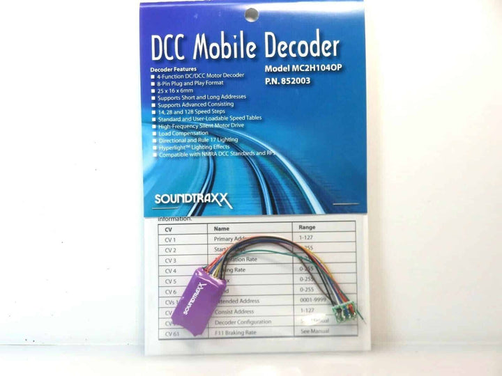 SoundTraxx 852003 MC2H104OP DCC Mobile Decoder, OmniPlug image 2