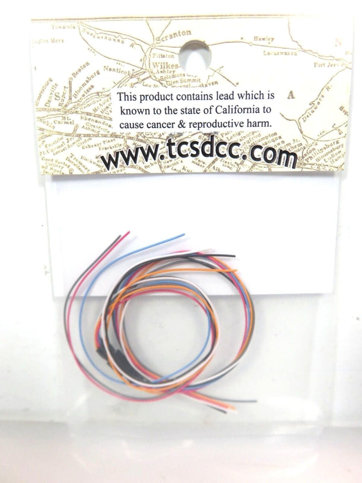Train Control Systems TCS #1411 6-Pin (2x3) Mini Connector colored wires image 2