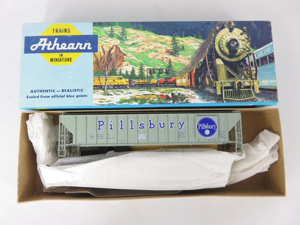 Athearn Blue Box 5308 HO Scale 54' Covered Hopper Pillsbury Kit NOS