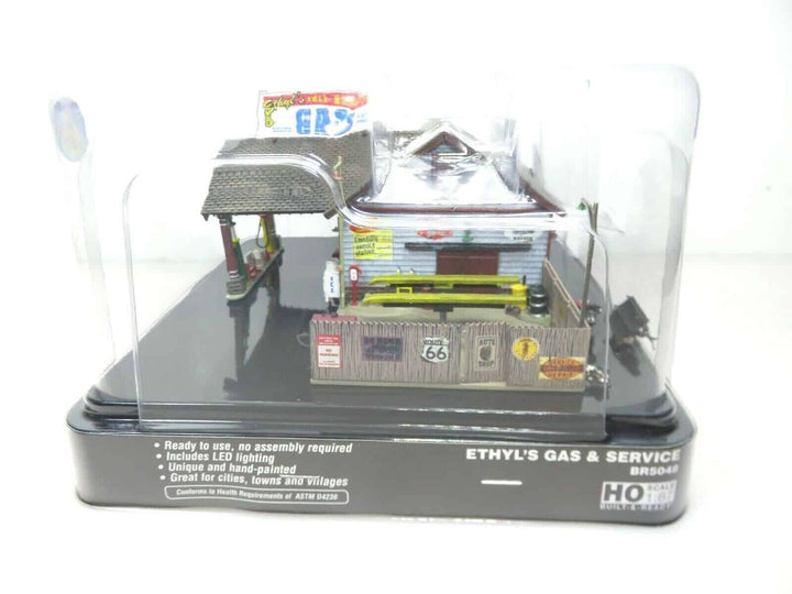 Woodland Scenics HO Scale BR5048 Built and Ready Ethyl's Gas and Service NIB image 6