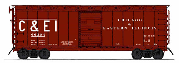 Intermountain 46024-01 HO 40' 12 Panel Boxcar C&amp;EI Chicago Eastern Illinois 66304 image 0