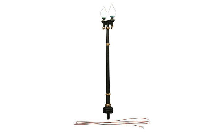 Woodland Scenics JP5632 Just Plug Lighting Double Lamp Post Street Light 3 pack image 1