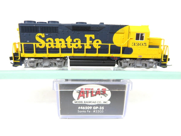 Atlas Classic 46509 N Scale ATSF Sante Fe EMD GP35 Diesel Locomotive #3305