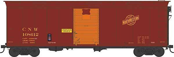 Bowser #43156 HO Scale 40' Boxcar Chicago &amp; NorthWestern w/Roof Hatches #108618 image 0