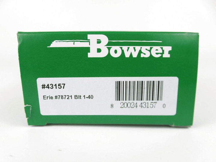 Bowser #43157 HO Scale 40' Boxcar Erie Railroad #78721 NIB image 2