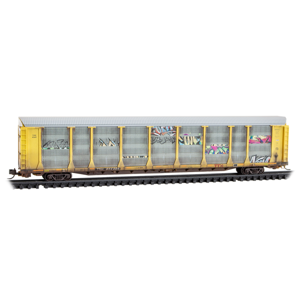 Micro Trains 11144490 N Scale 89' Tri-Level Closed Auto Rack TTX RD# TTXG 851005