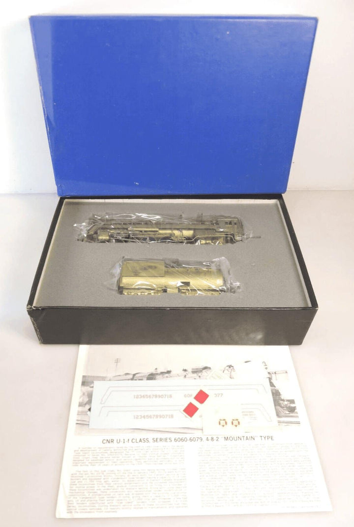 Van Hobbies Brass HO Scale CNR Canadian National 4-8-2 U-1-f Steam Locomotive image 2