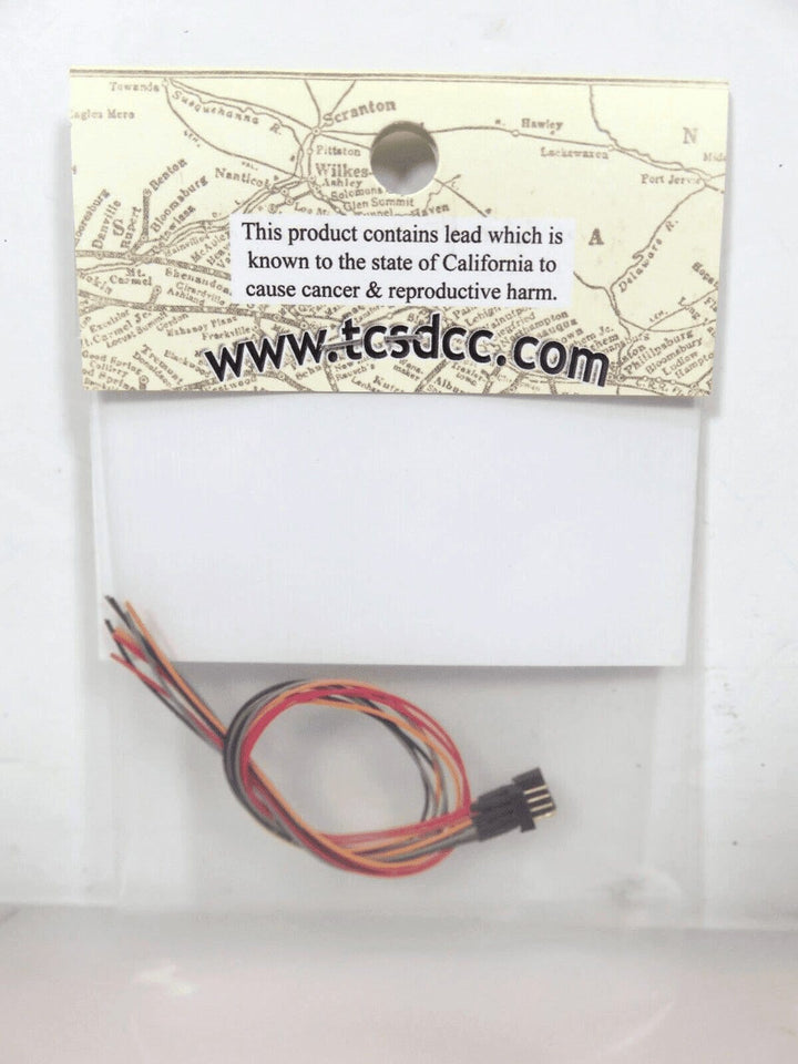Train Control Systems TCS #1410 4-Pin Mini Connector colored wires image 2