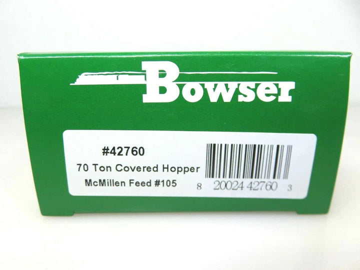 Bowser #42760 HO Scale 70-Ton 2-Bay Covered Hopper McMillen Feed Mills #105 image 2