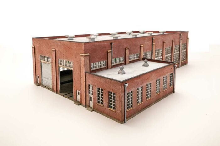 Walthers Cornerstone 933-2923 HO Scale 130' 2-Stall Diesel Engine House Kit NIB image 1